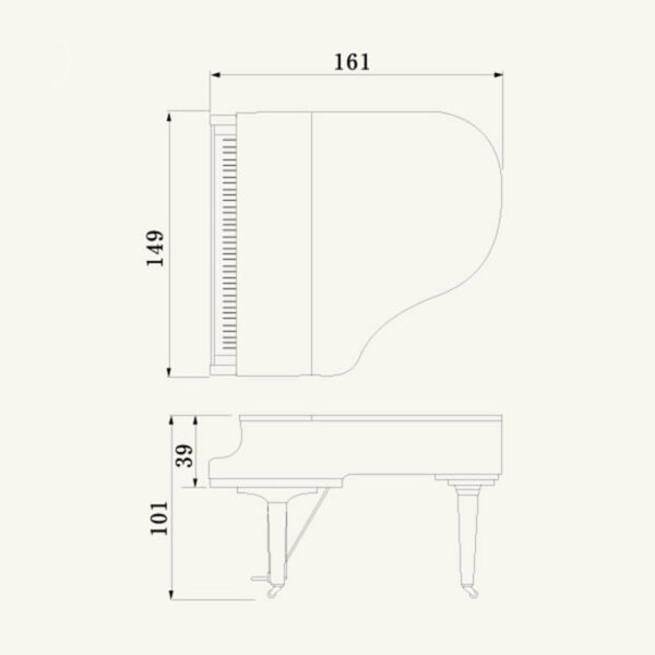 Yamaha c1x dimension Pianos Parisot